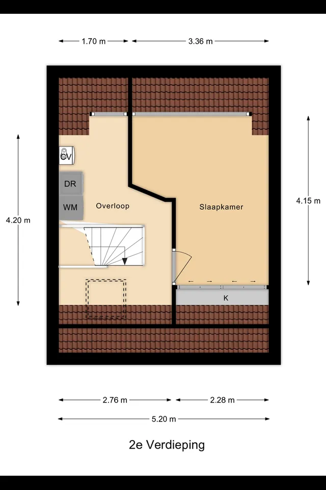 Plattegrond 3 van Vlierbessenstraat 8