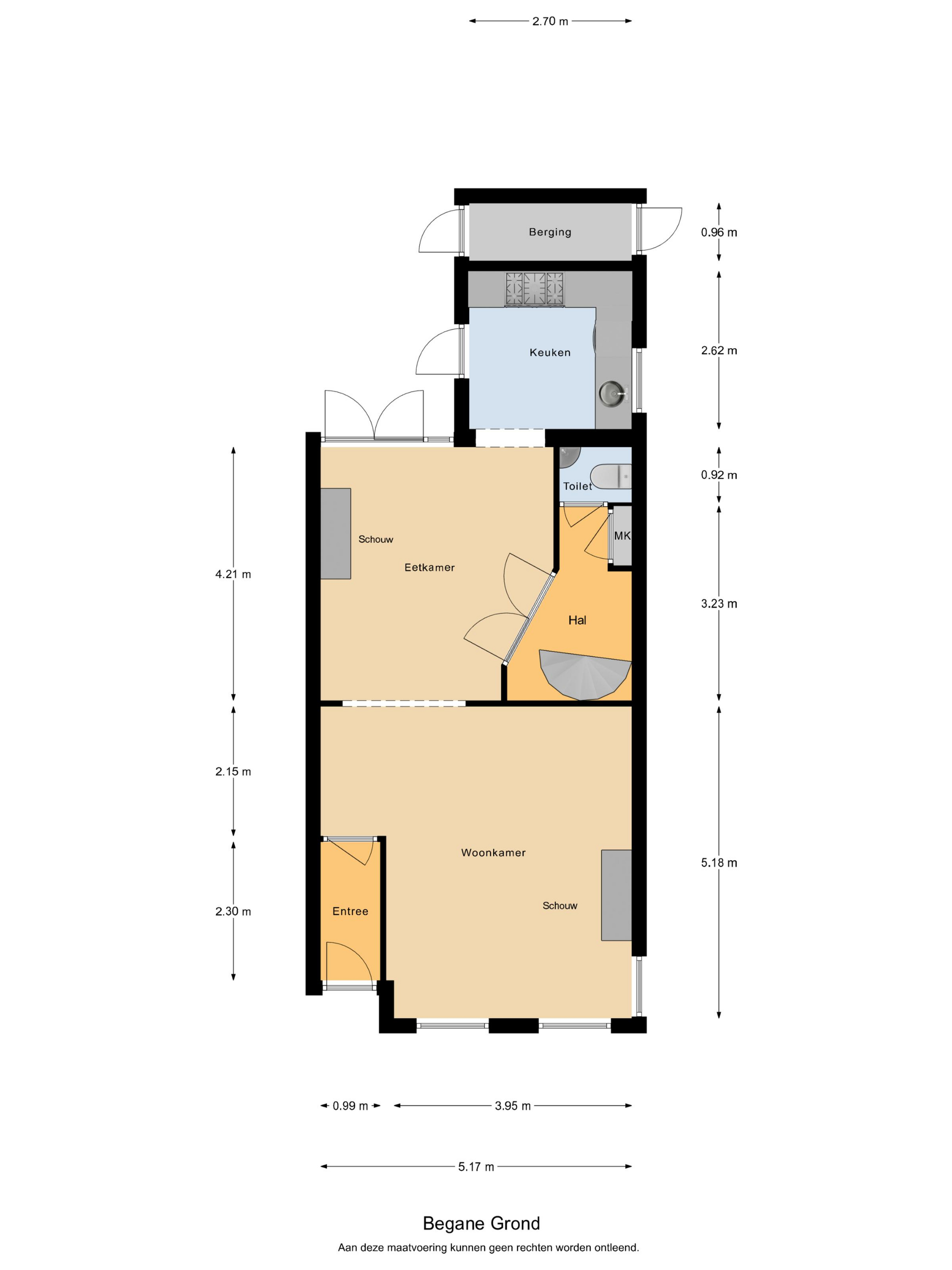 Plattegrond 1 van Moriaanseweg Oost 80