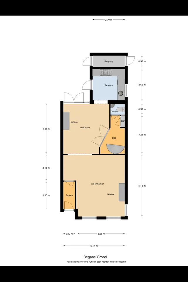 Plattegrond 1 van Moriaanseweg Oost 80