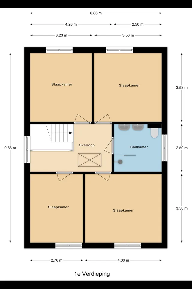 Plattegrond 2 van Molendijk 19c