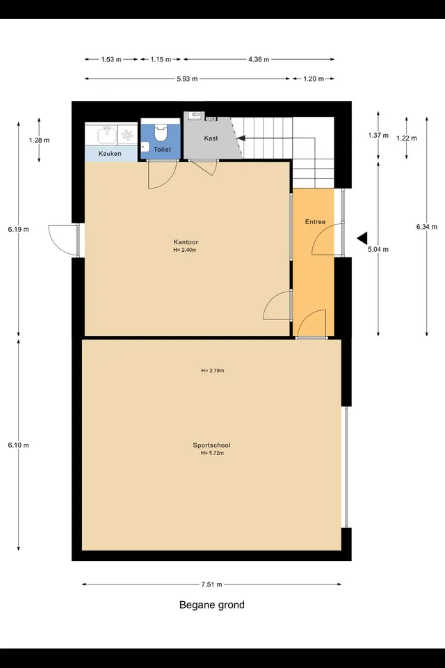 Plattegrond 5 van Molendijk 19c