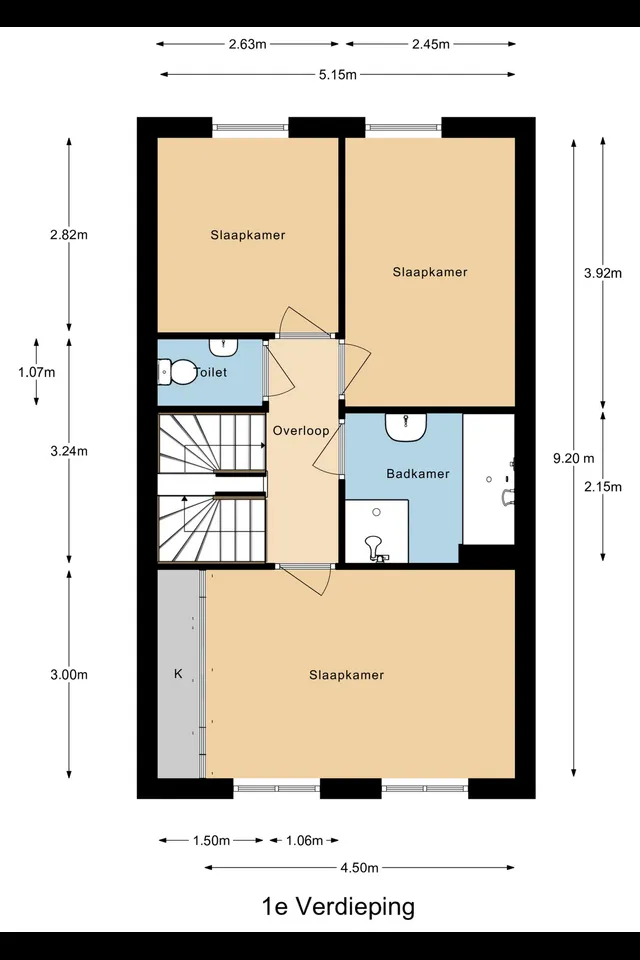 Plattegrond 2 van Landvoogdes 12