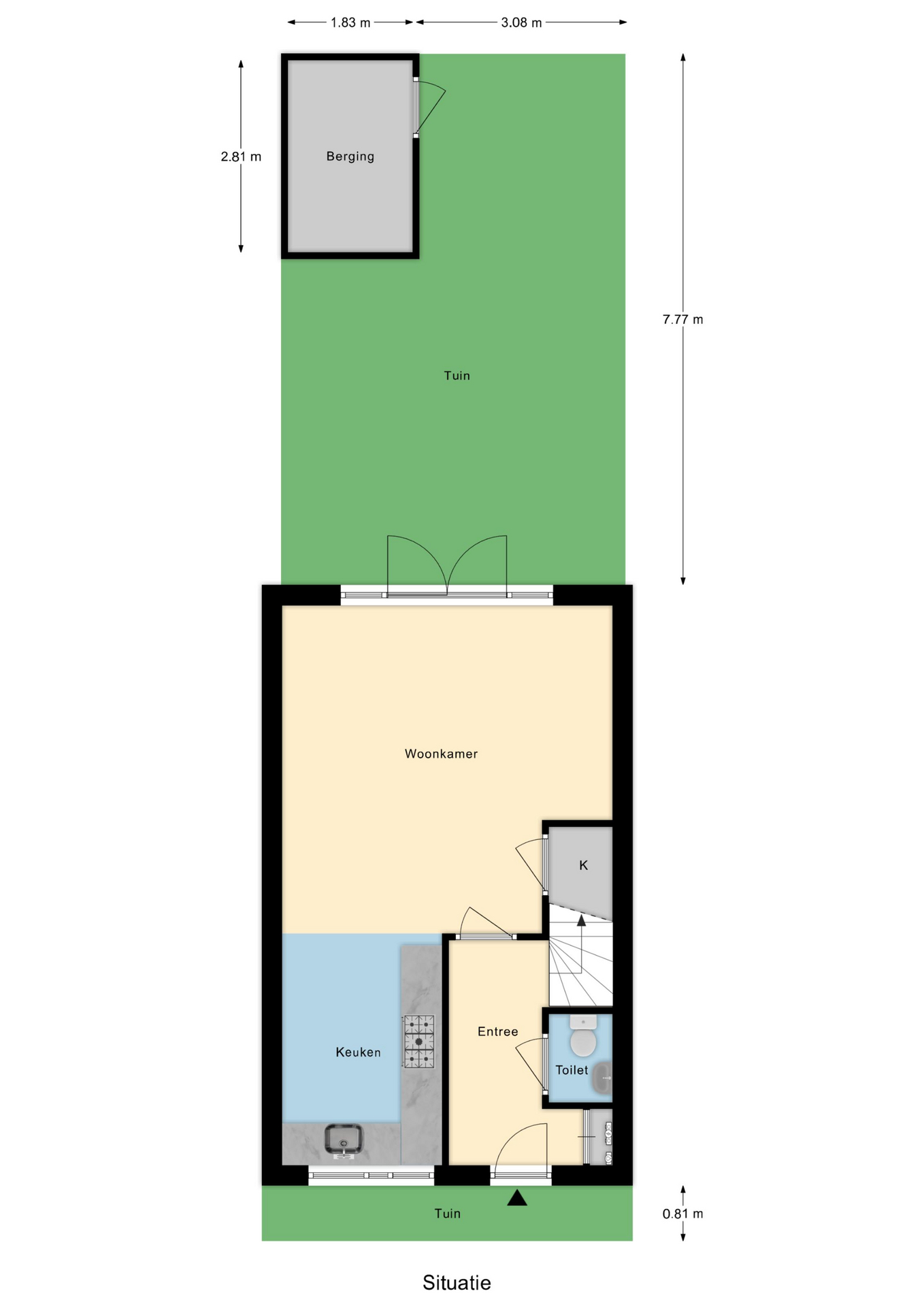 Plattegrond 1 van Burgemeester Snelplein 4