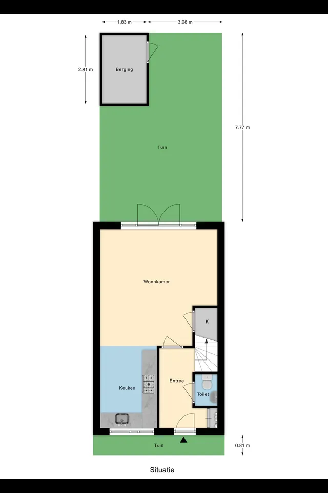 Plattegrond 1 van Burgemeester Snelplein 4