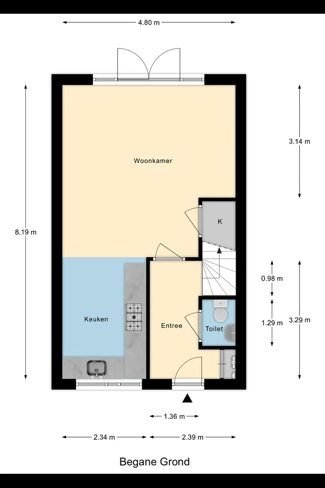 Plattegrond 2 van Burgemeester Snelplein 4