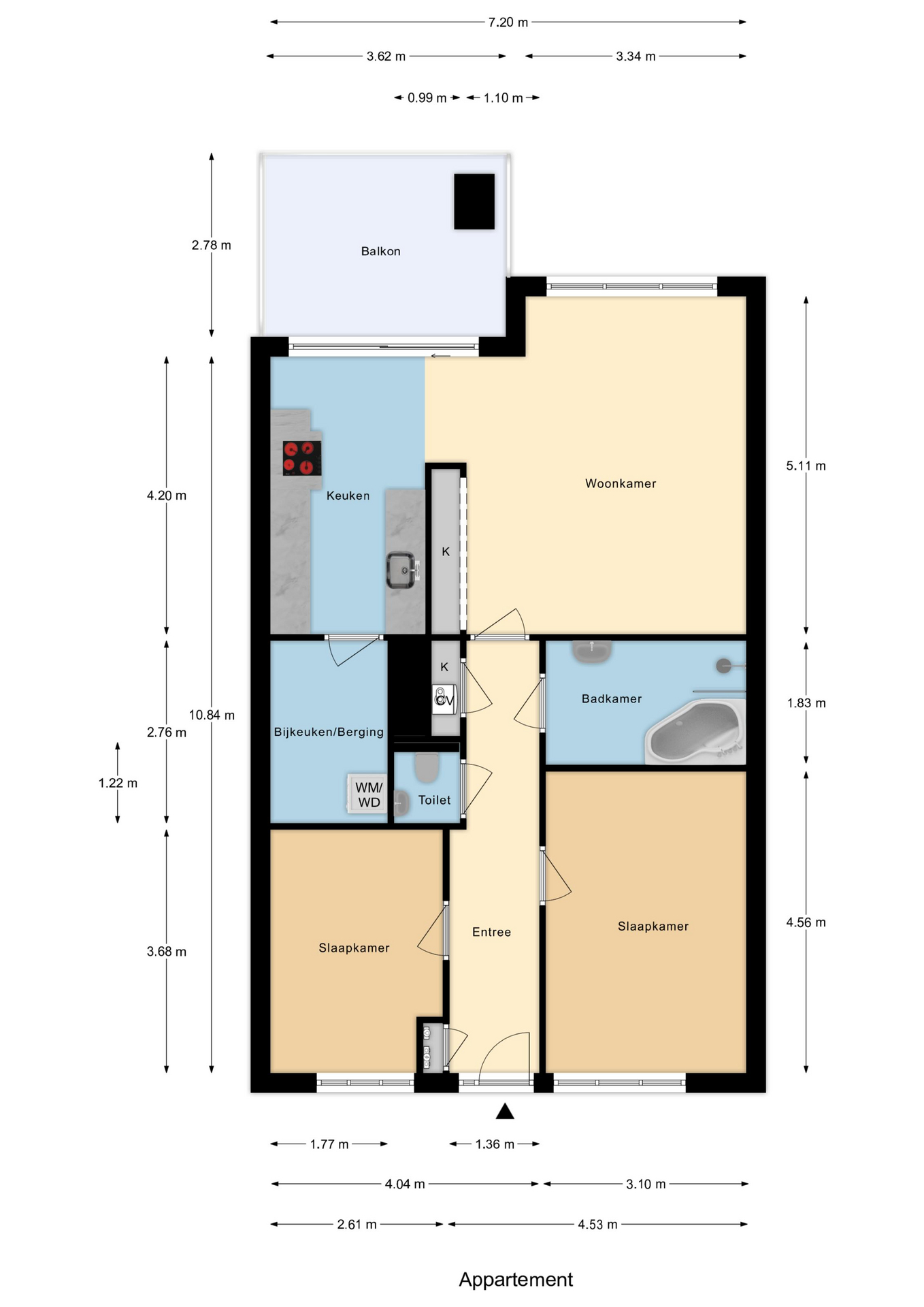 Plattegrond 1 van Valkennest 20