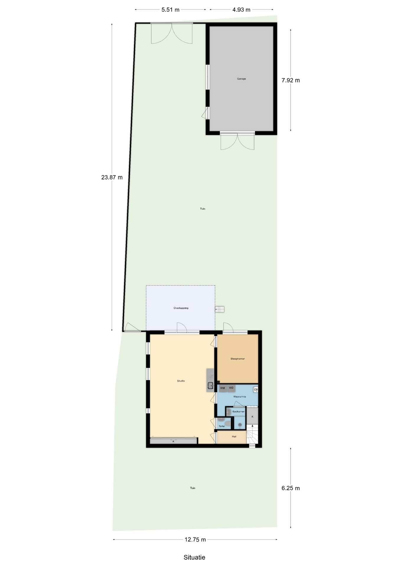 Plattegrond 1 van West Ringdijk 13