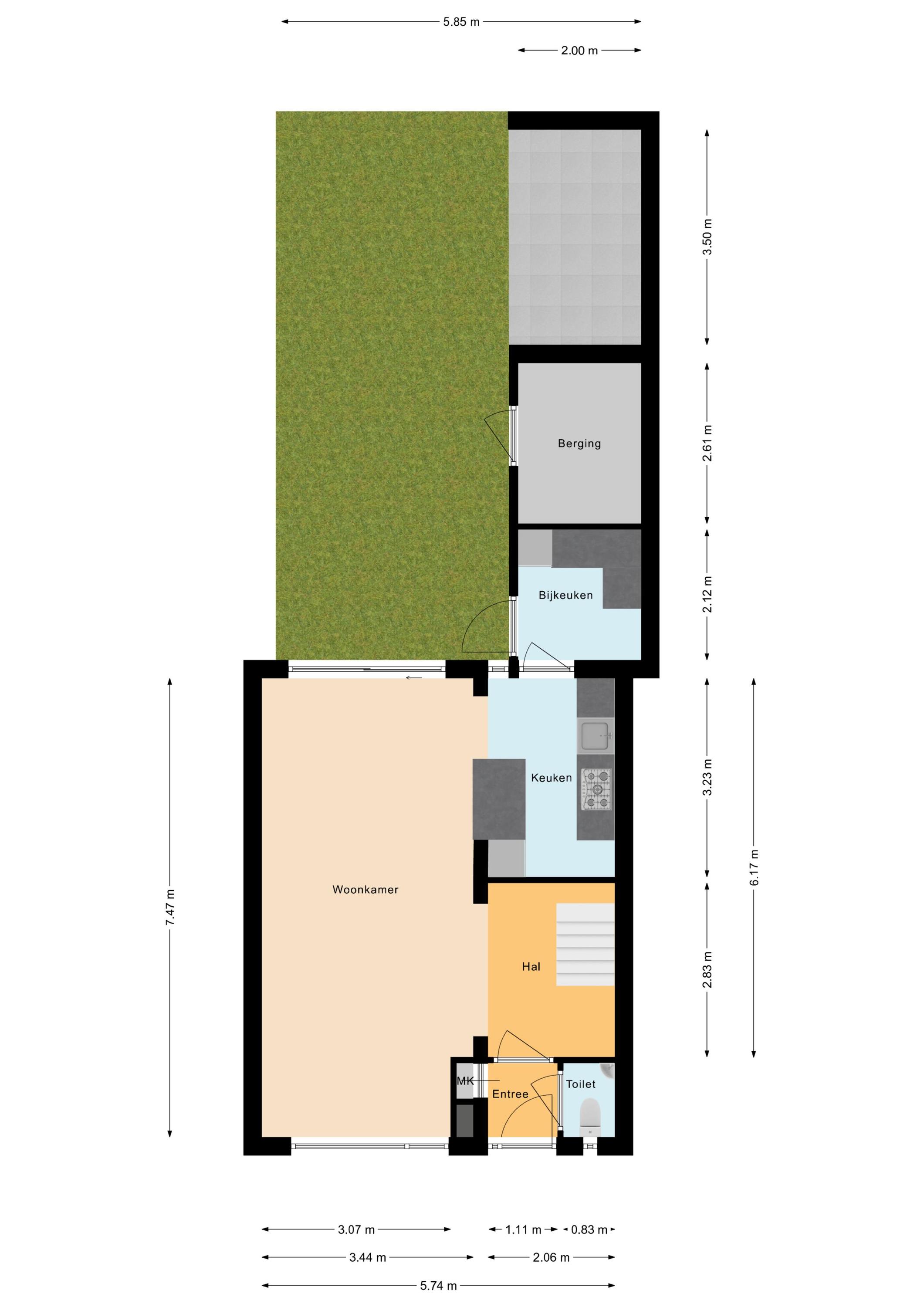 Plattegrond 1 van Rozenplantsoen 40