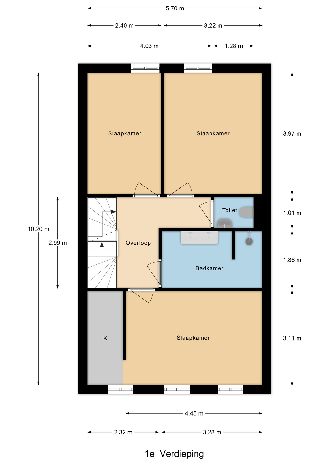 Plattegrond 1 van Schuddebeurslaan 83