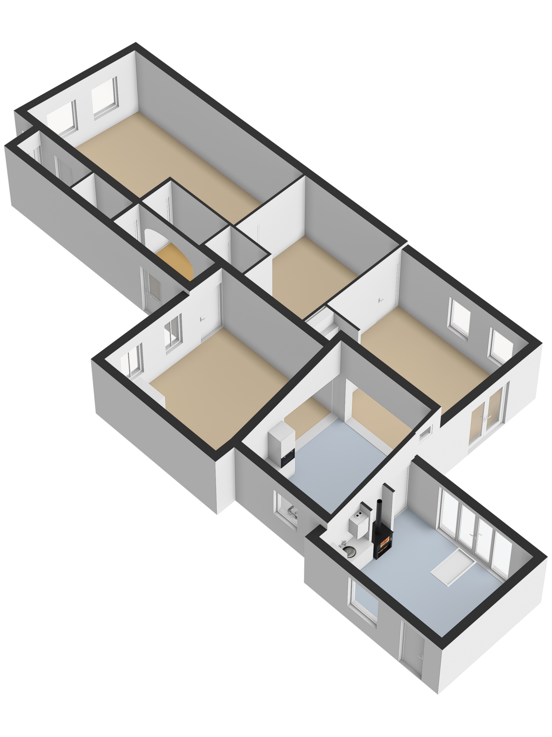 Plattegrond 1 van Dorpsstraat 39