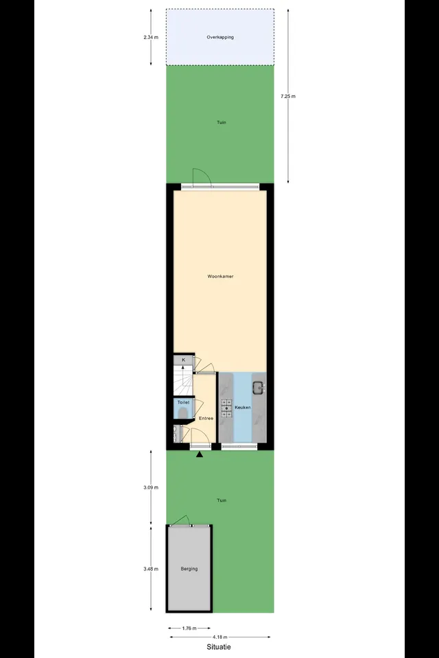 Plattegrond 4 van Prinses Irenestraat 6