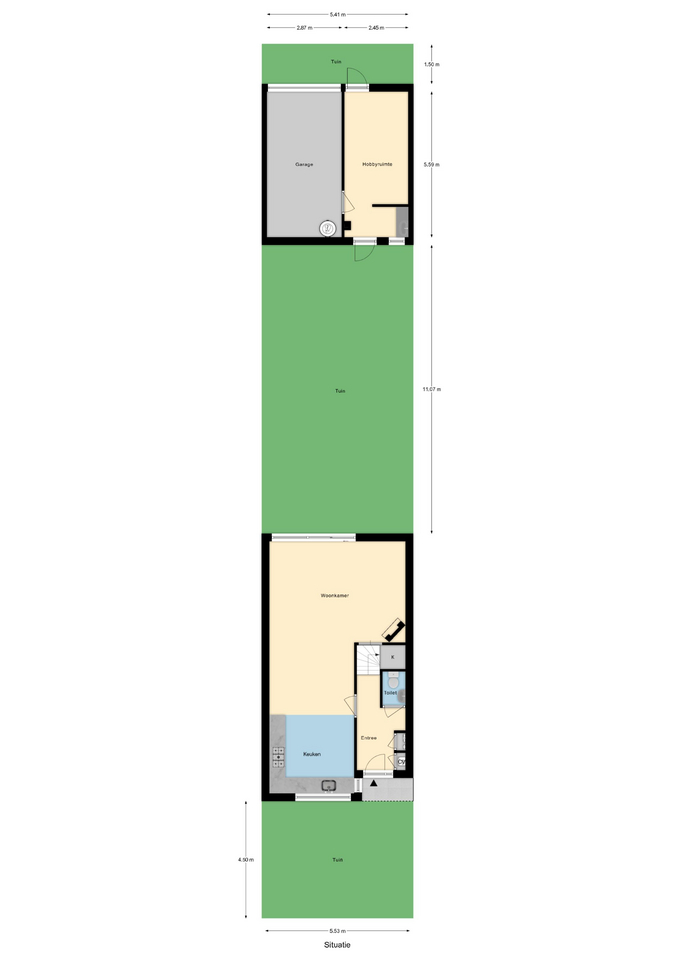Plattegrond 1 van Klein Hoefblad 4