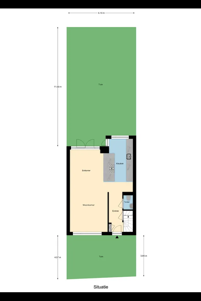 Plattegrond 4 van Westeinde 121