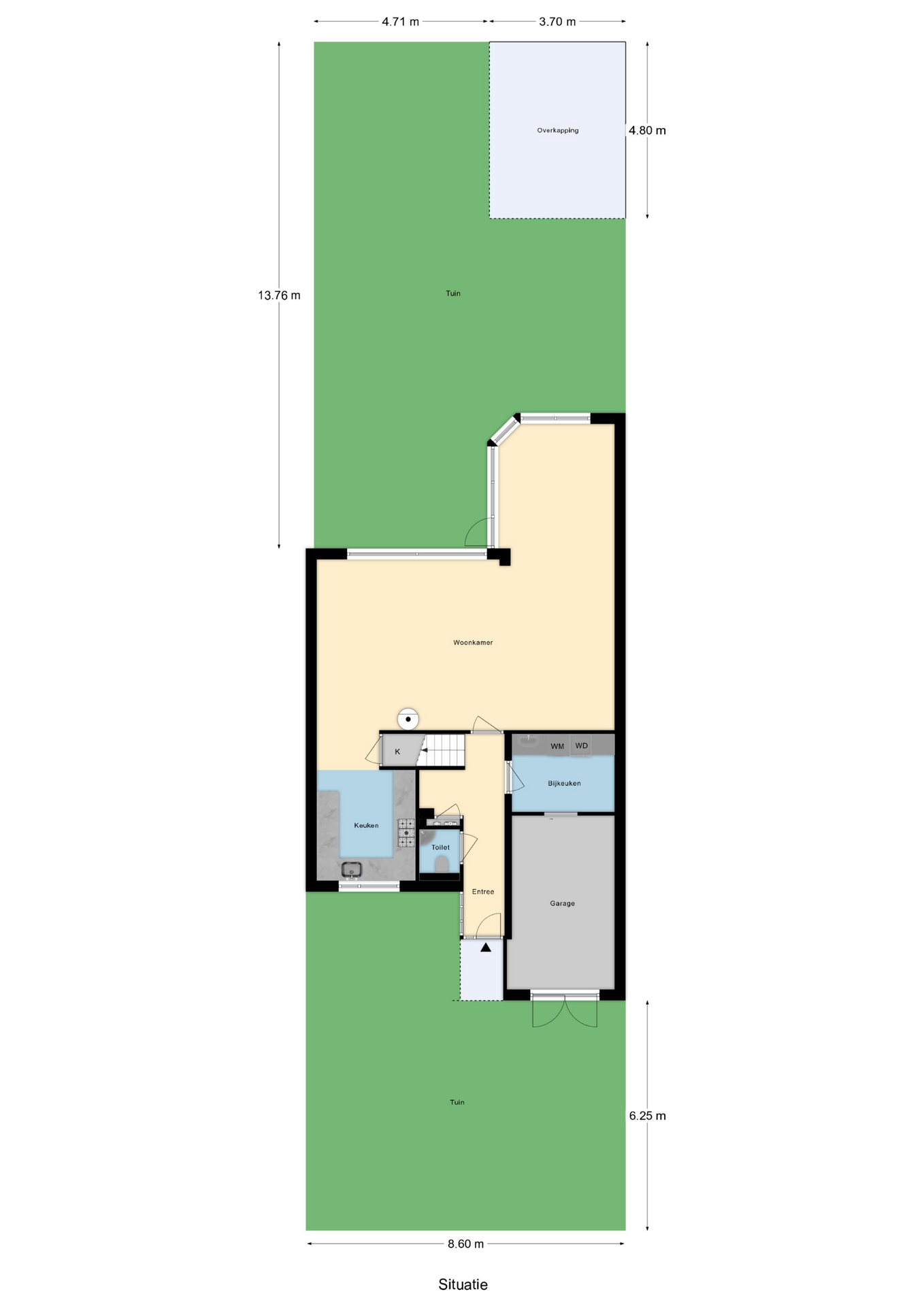 Plattegrond 1 van Gruttohof 8
