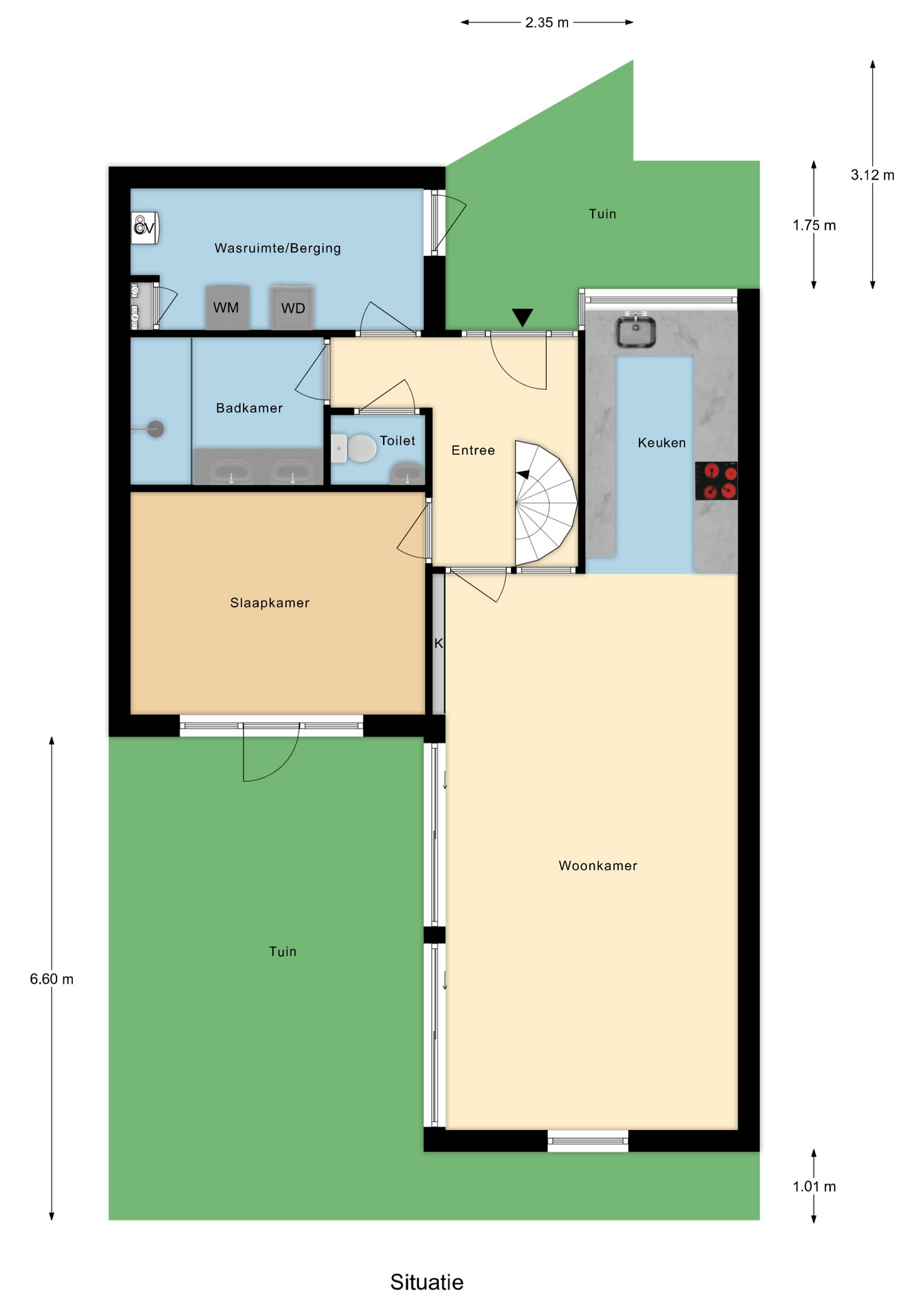 Plattegrond 1 van IJsselerf 6