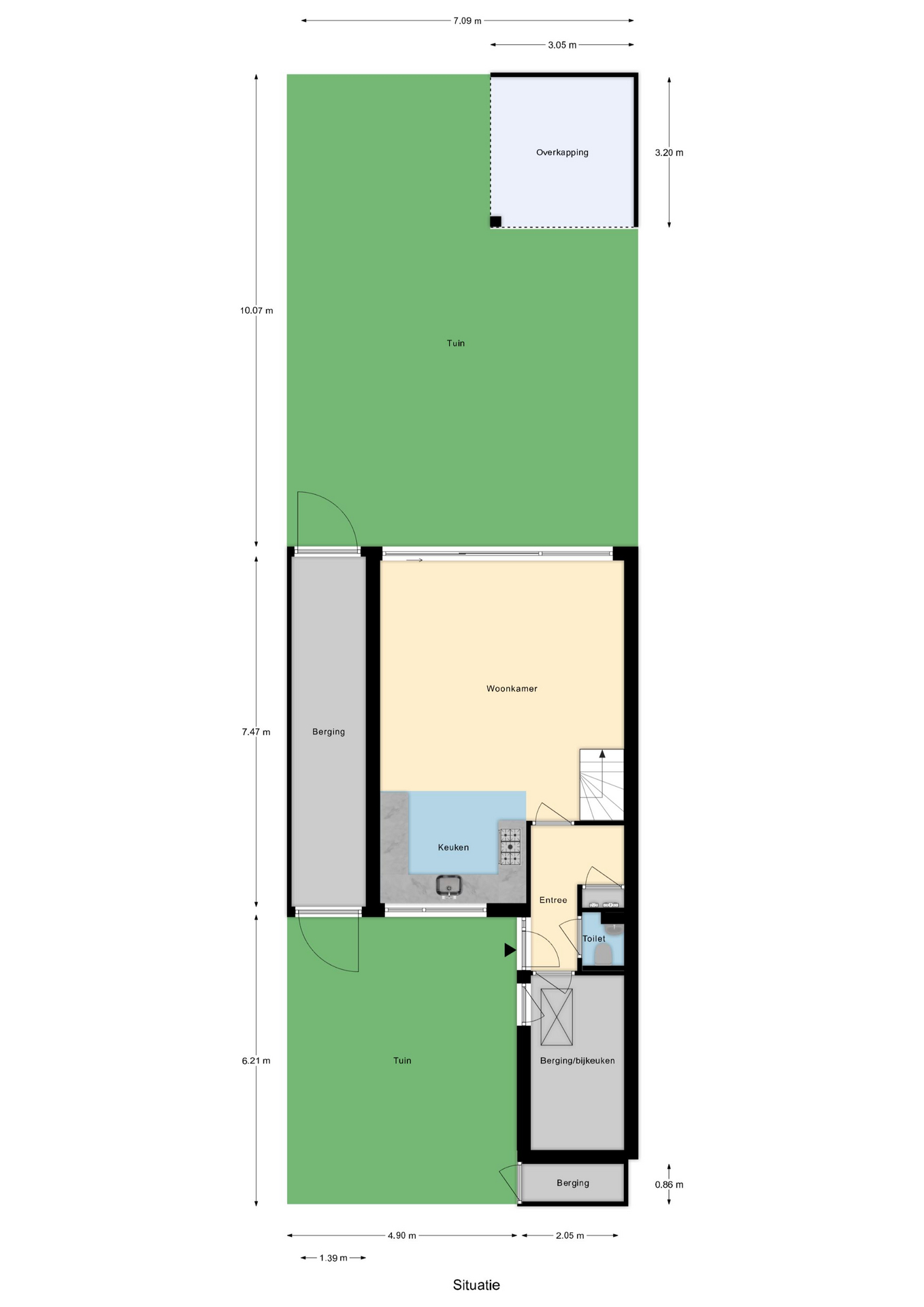 Plattegrond 1 van Boerderijlaan 21