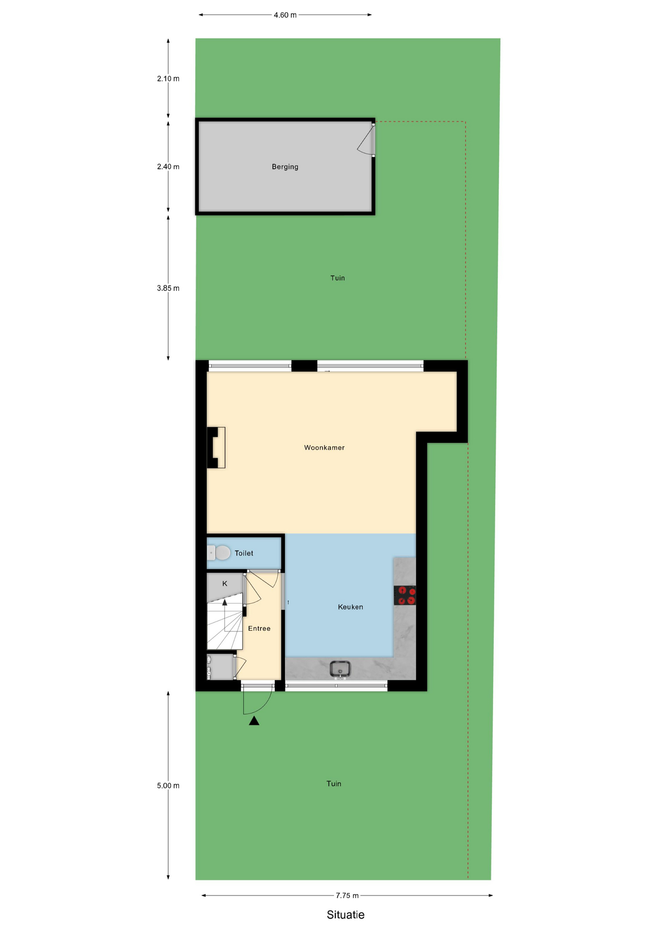 Plattegrond 1 van Doctor Abraham Kuyperstraat 46