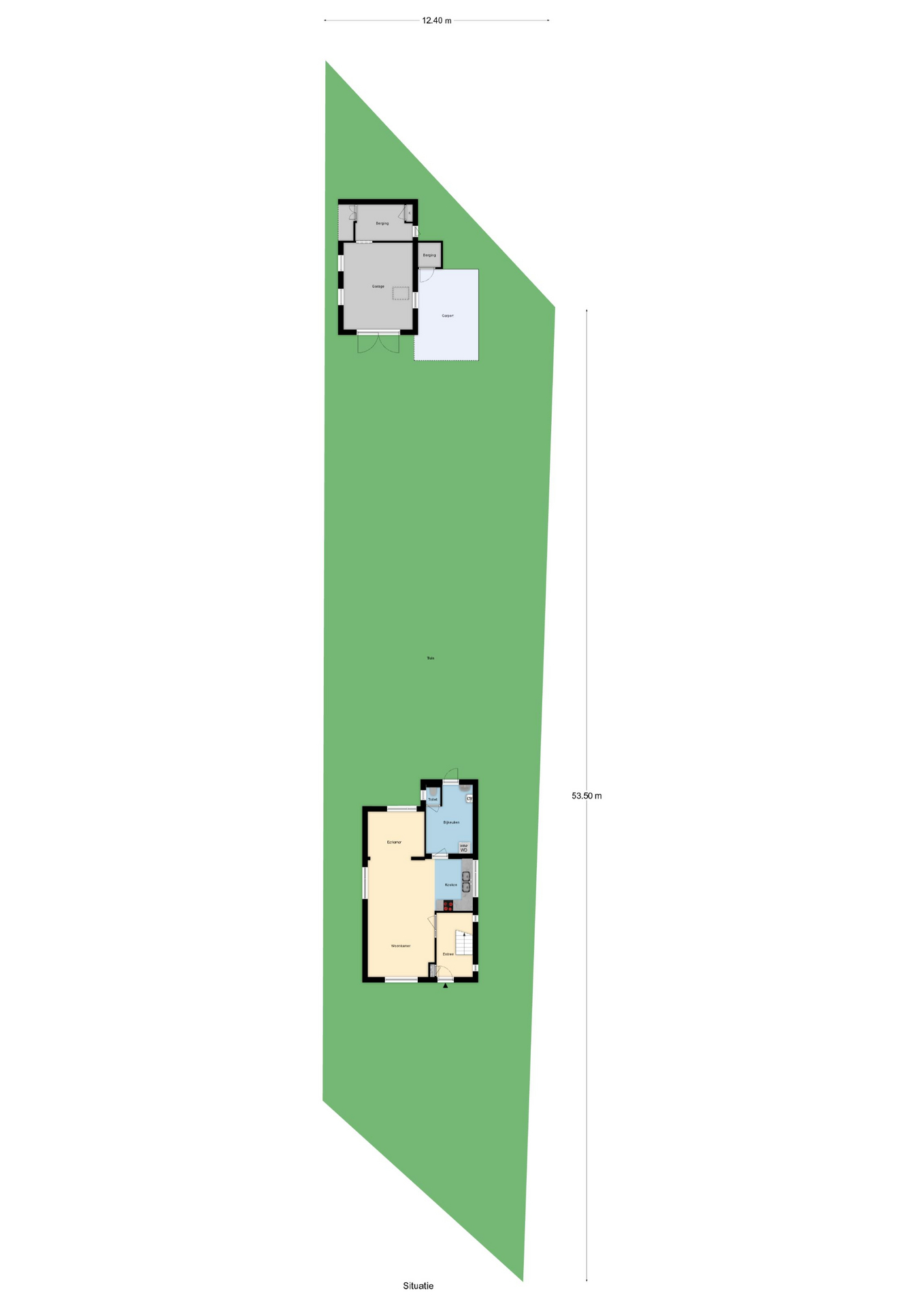 Plattegrond 1 van Westeinde 137