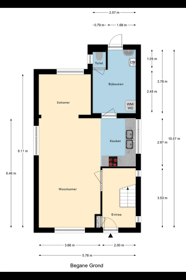 Plattegrond 2 van Westeinde 137