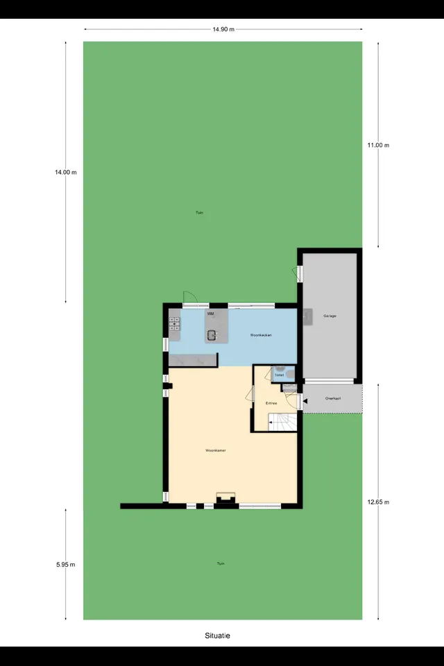 Plattegrond 1 van Land voor Water 58
