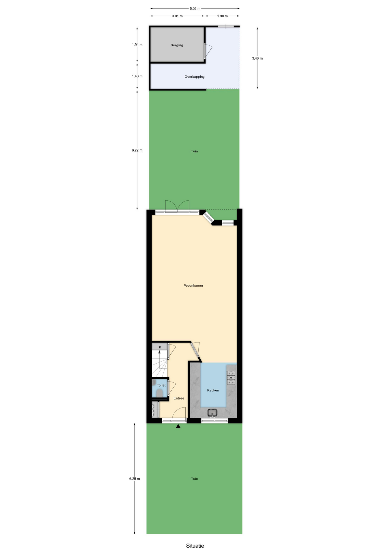 Plattegrond 1 van Wulpendreef 9