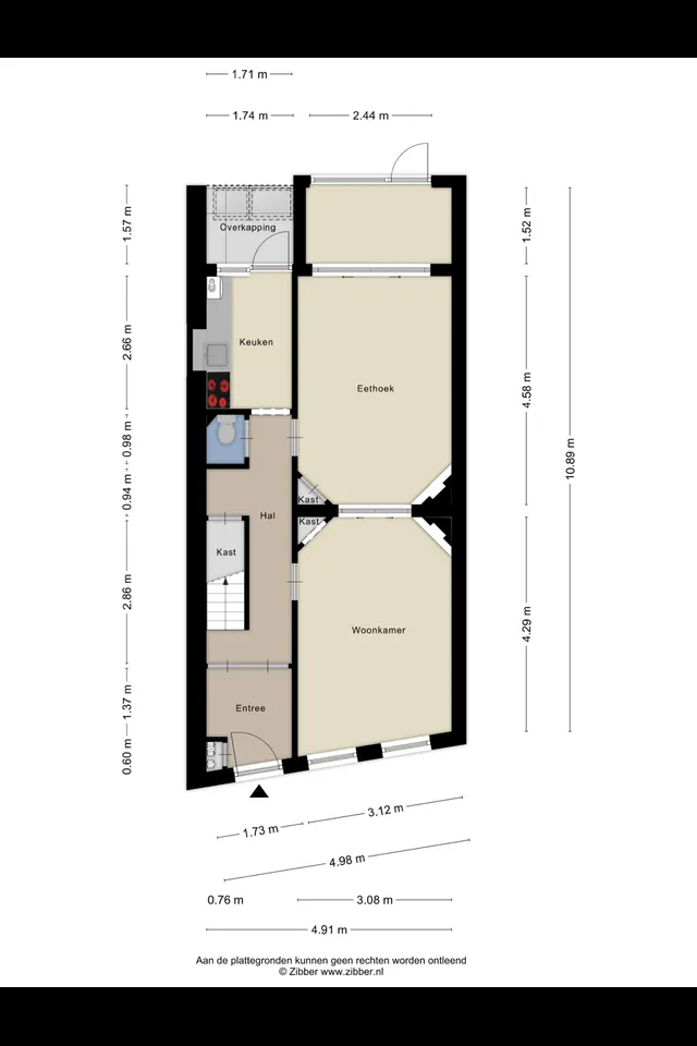 Plattegrond 1 van Hoge Gouwe 57