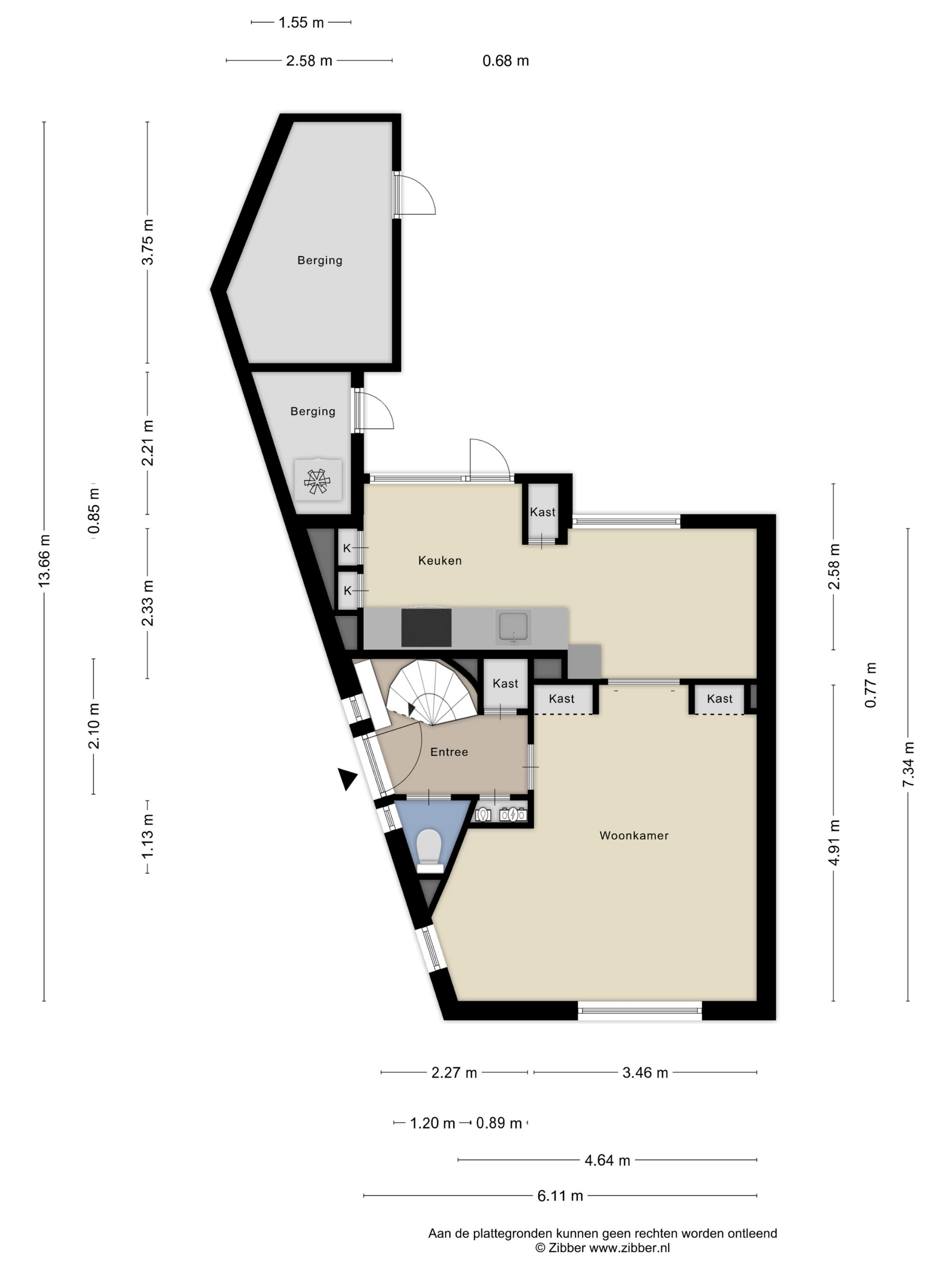 Plattegrond 1 van Bosweg 70