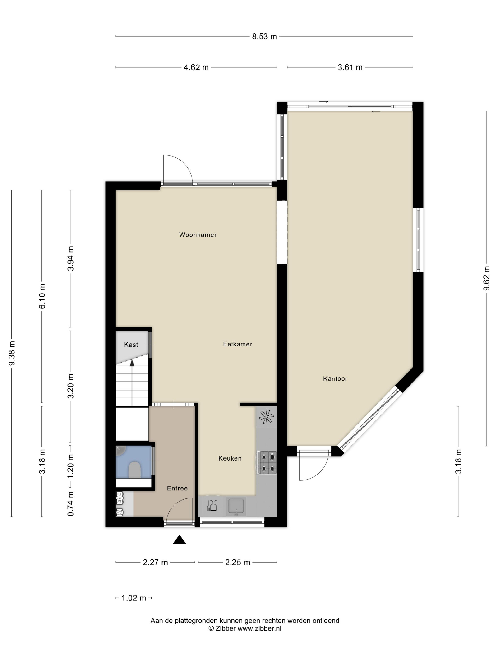 Plattegrond 1 van Klazina Hoeve 29