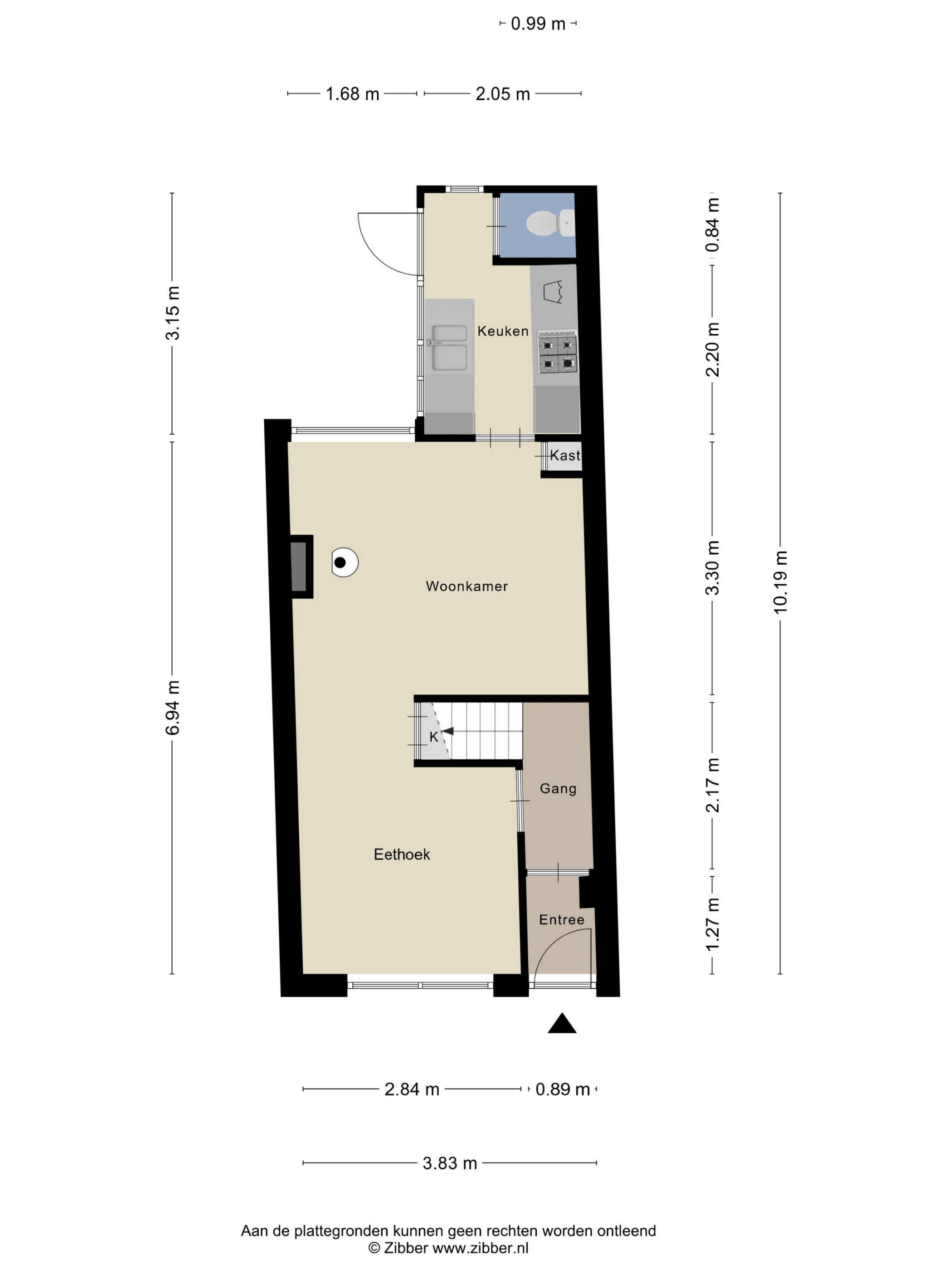 Plattegrond 1 van P.C. Bothstraat 97