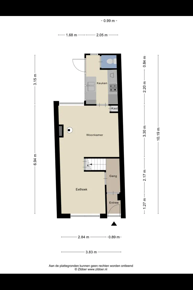 Plattegrond 1 van P.C. Bothstraat 97