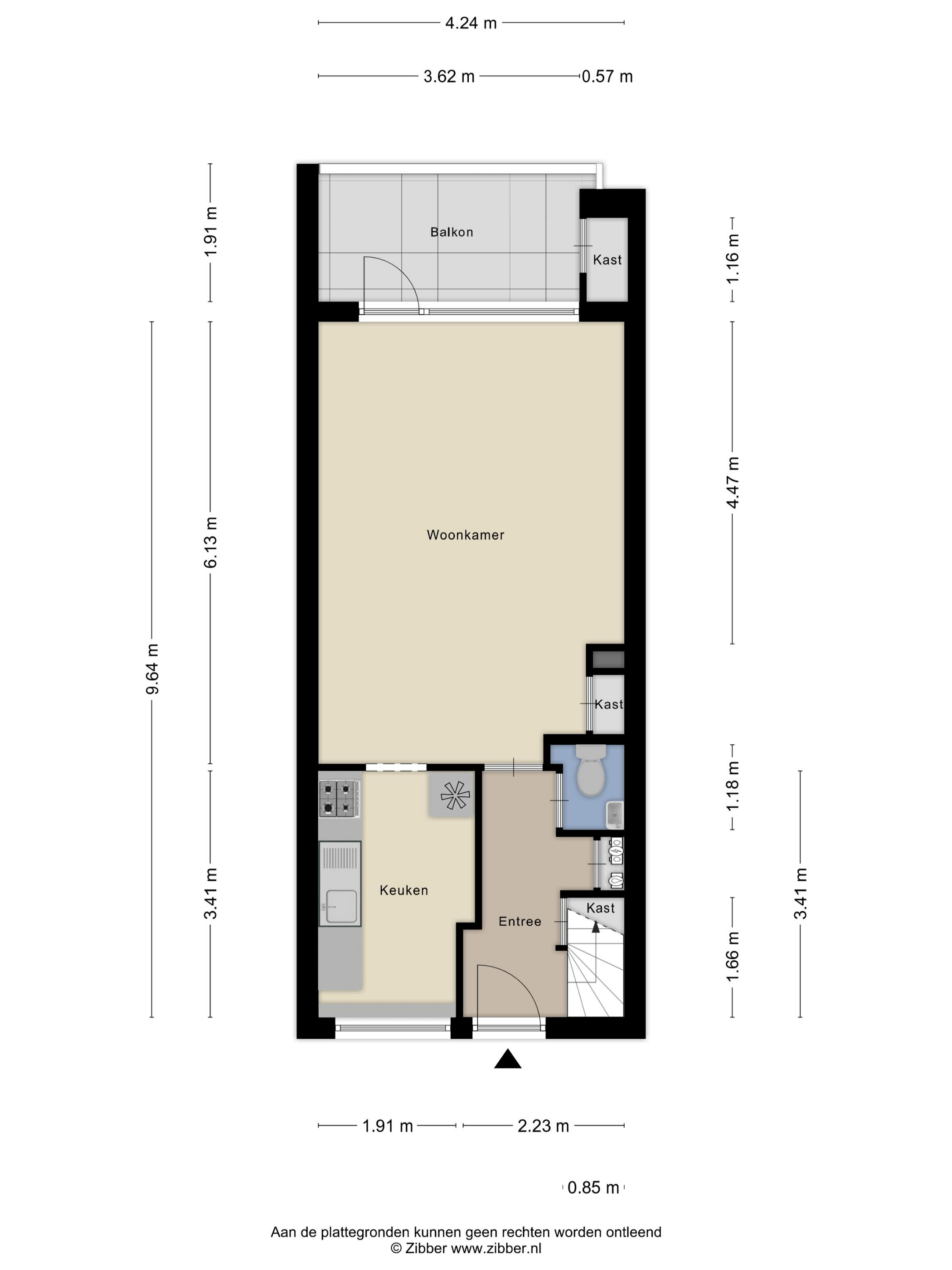 Plattegrond 1 van Anna van Hensbeeksingel 66