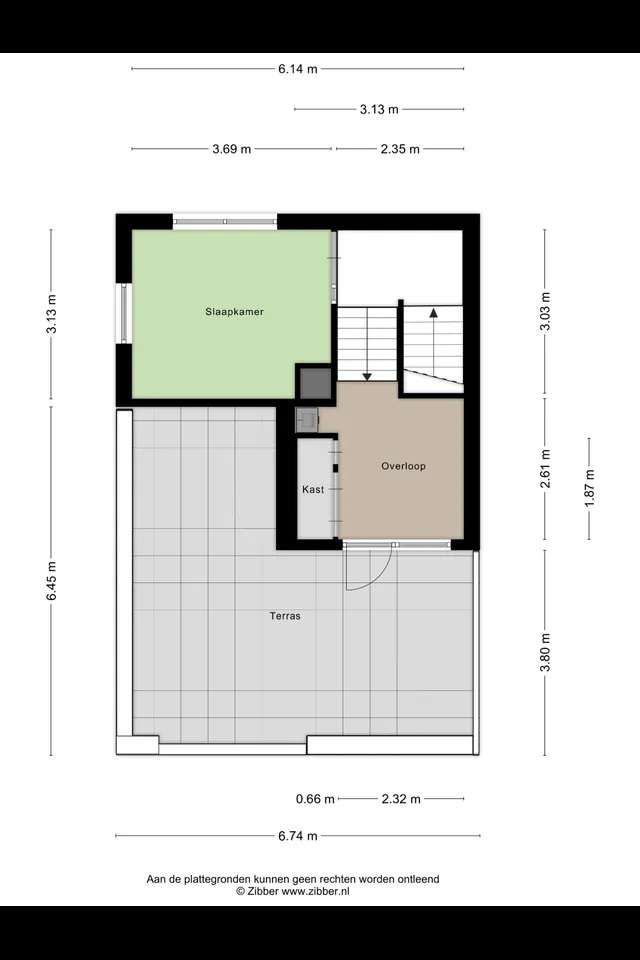 Plattegrond 3 van Clarissenhof 12