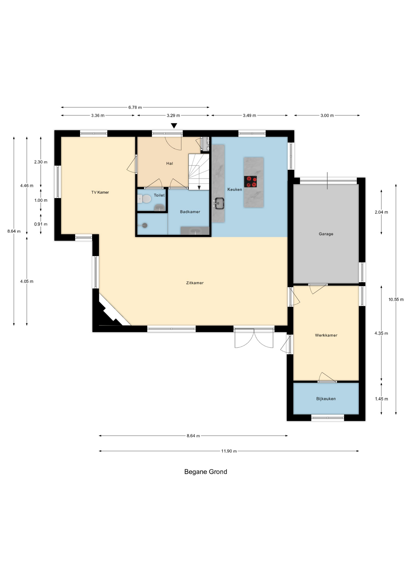 Plattegrond 1 van Nieuwenbroeksedijk 4a