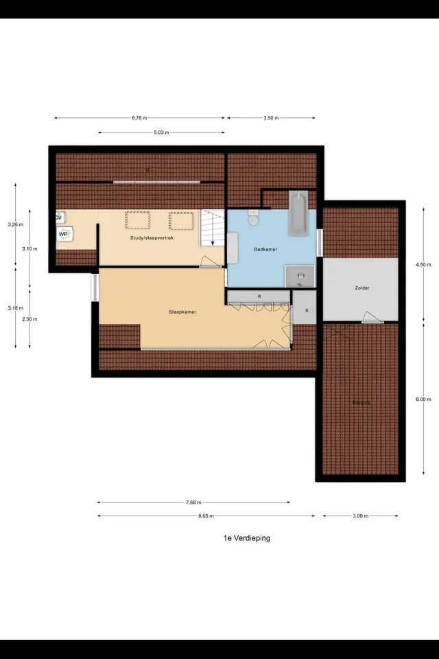Plattegrond 2 van Nieuwenbroeksedijk 4a
