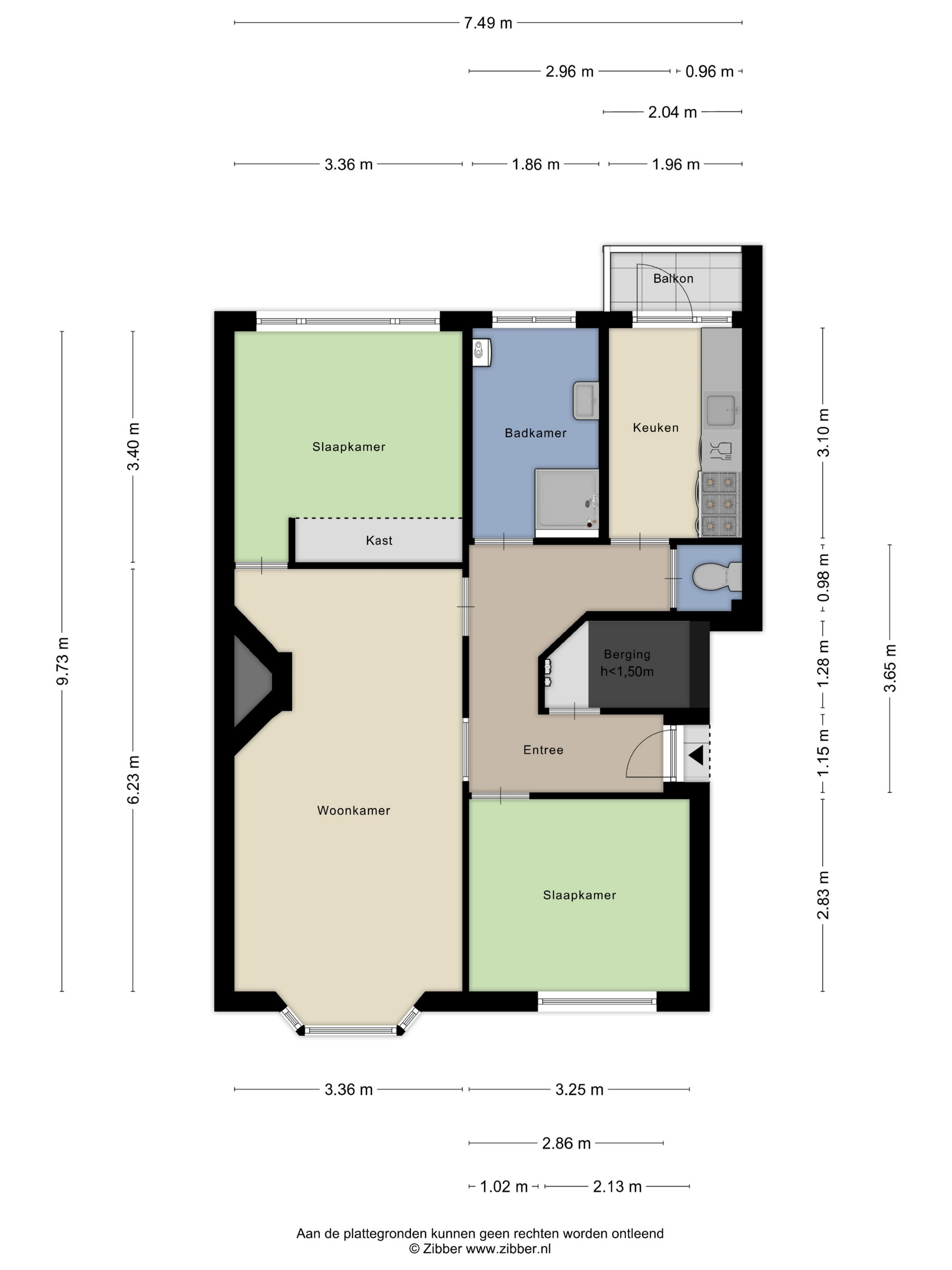 Plattegrond 1 van Tesselsestraat 31
