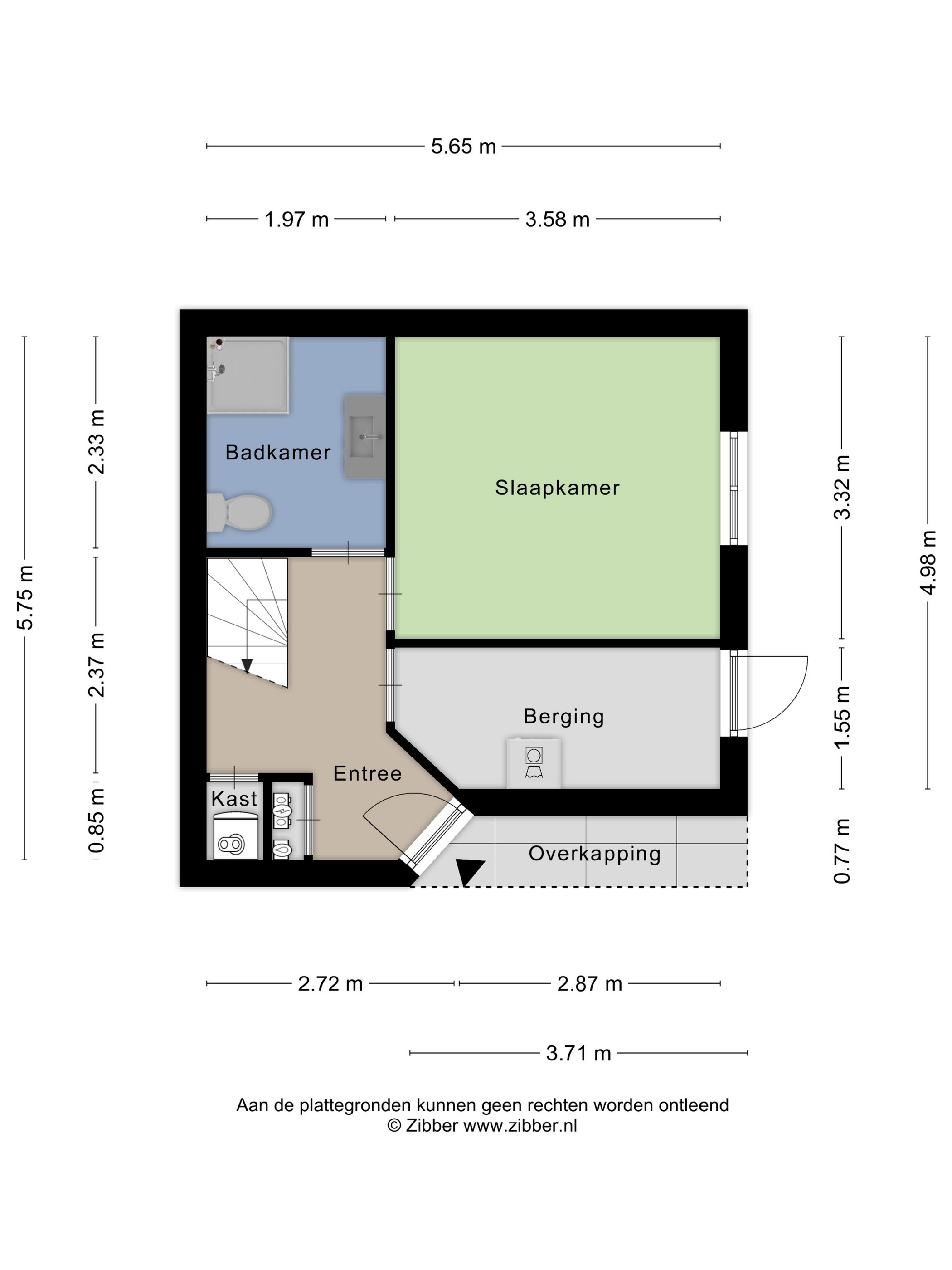 Plattegrond 1 van Lazaruskade 27