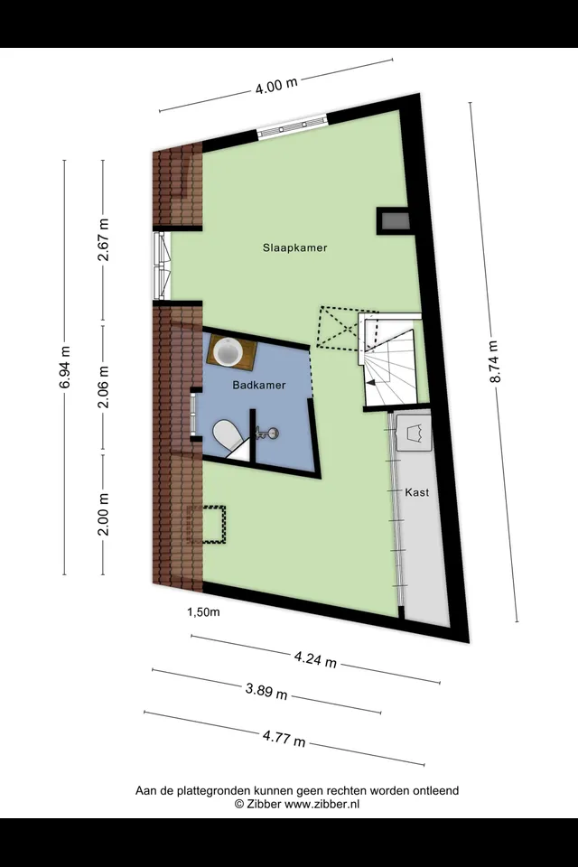 Plattegrond 3 van Achter de Kerk 7