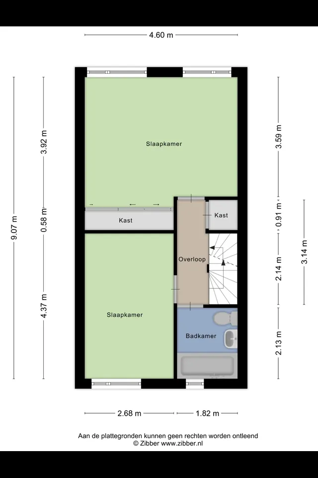 Plattegrond 2 van Nessepolderstraat 4