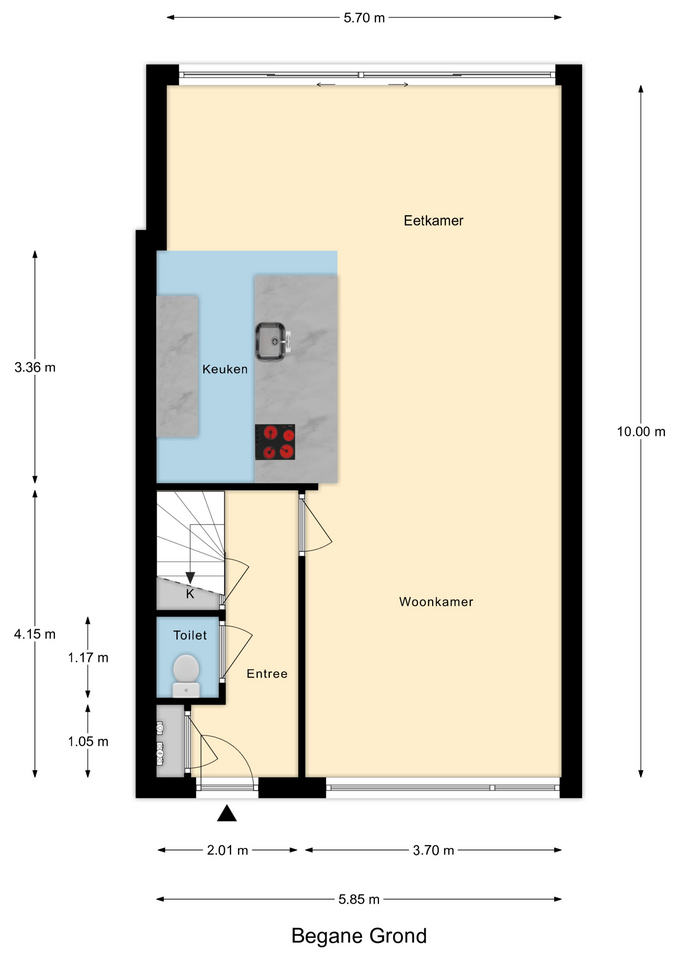 Plattegrond 1 van Bosuilstraat 56