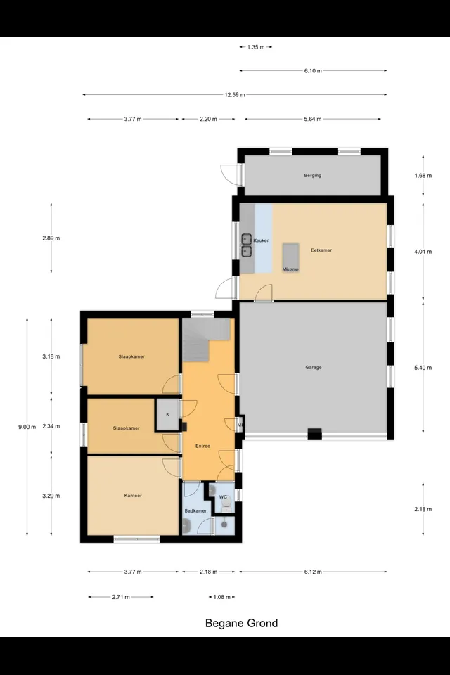 Plattegrond 2 van Bodegraafsestraatweg 129