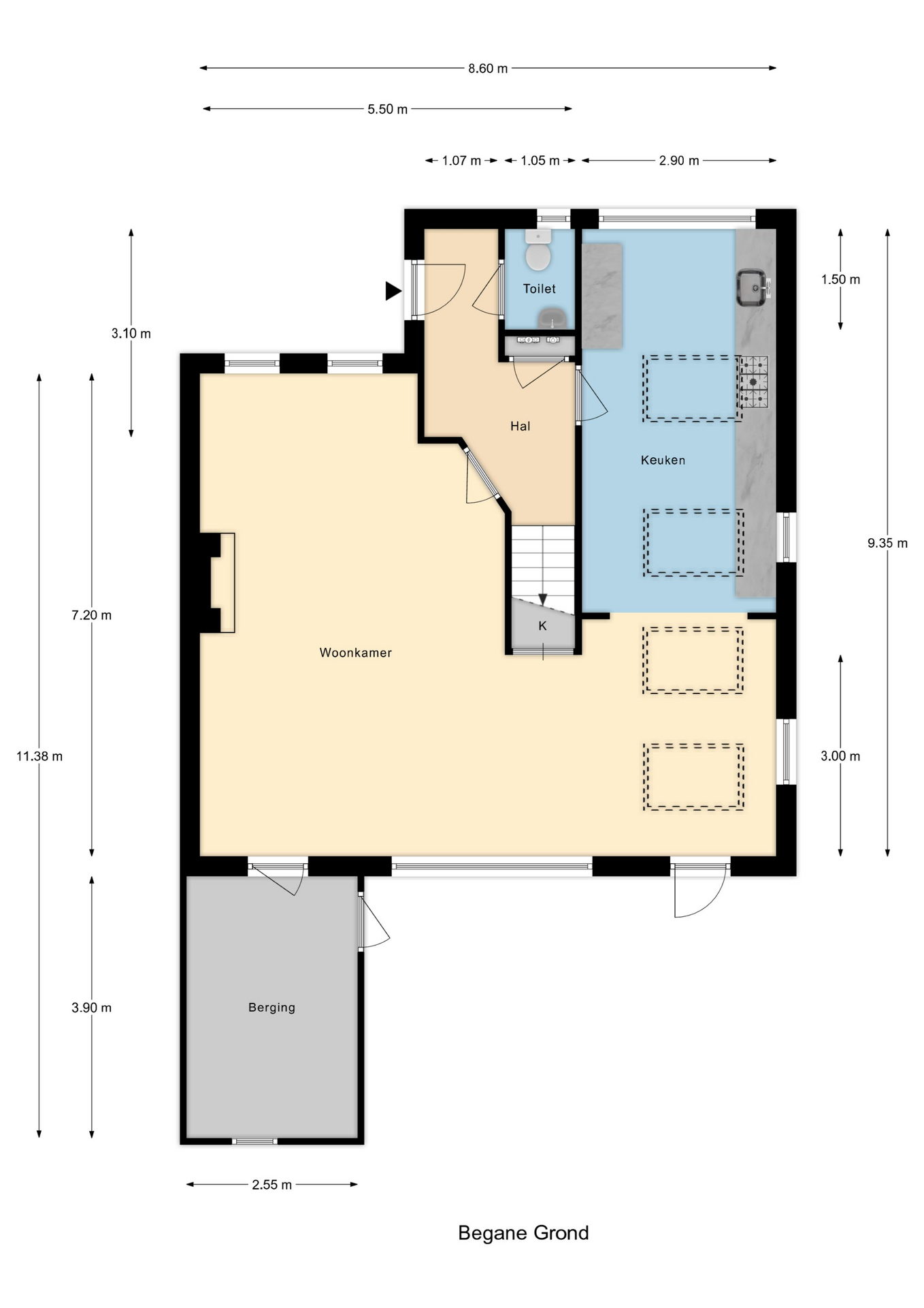 Plattegrond 1 van Hoefslag 23