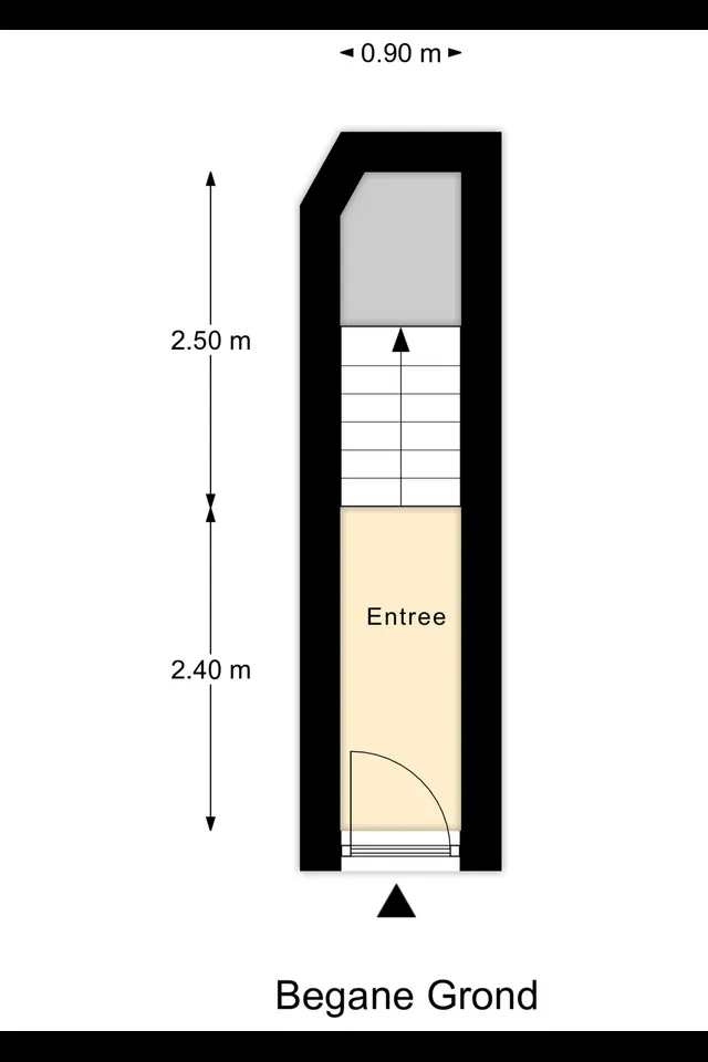 Plattegrond 1 van Philips Willemstraat 8A