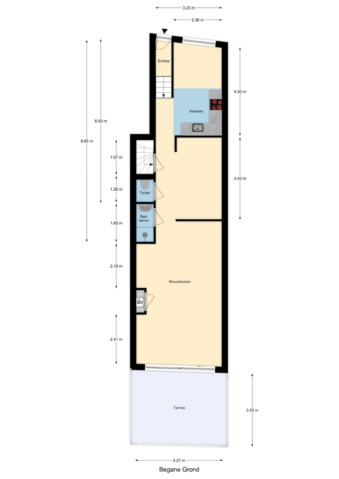 Plattegrond 1 van IJsclubstraat 21B