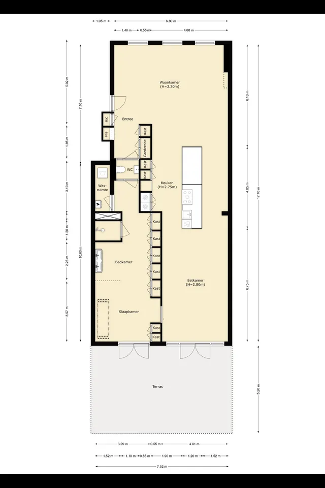 Plattegrond 1 van Coolhaven 100B