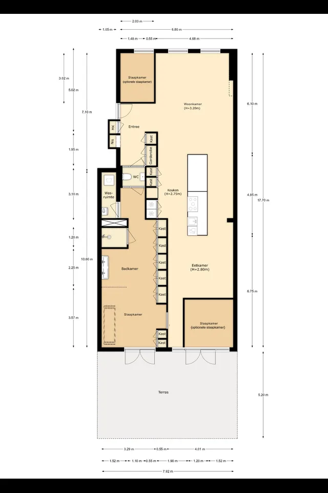 Plattegrond 2 van Coolhaven 100B