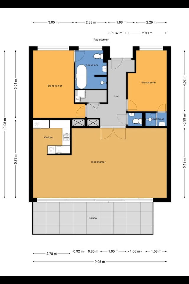 Plattegrond 1 van Streksingel 265