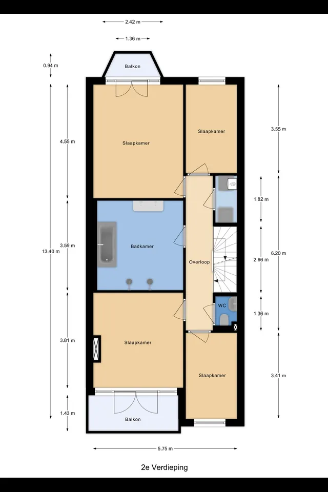 Plattegrond 3 van Oostzeedijk 118A