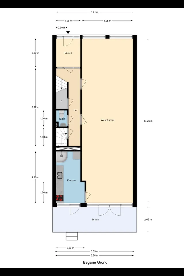 Plattegrond 1 van Heemraadssingel 118A