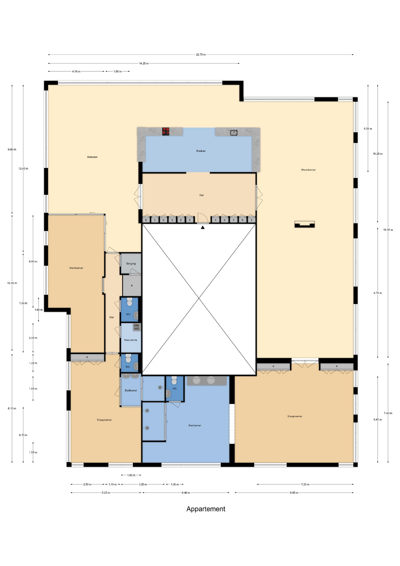 Plattegrond 1 van Landverhuizersplein 149