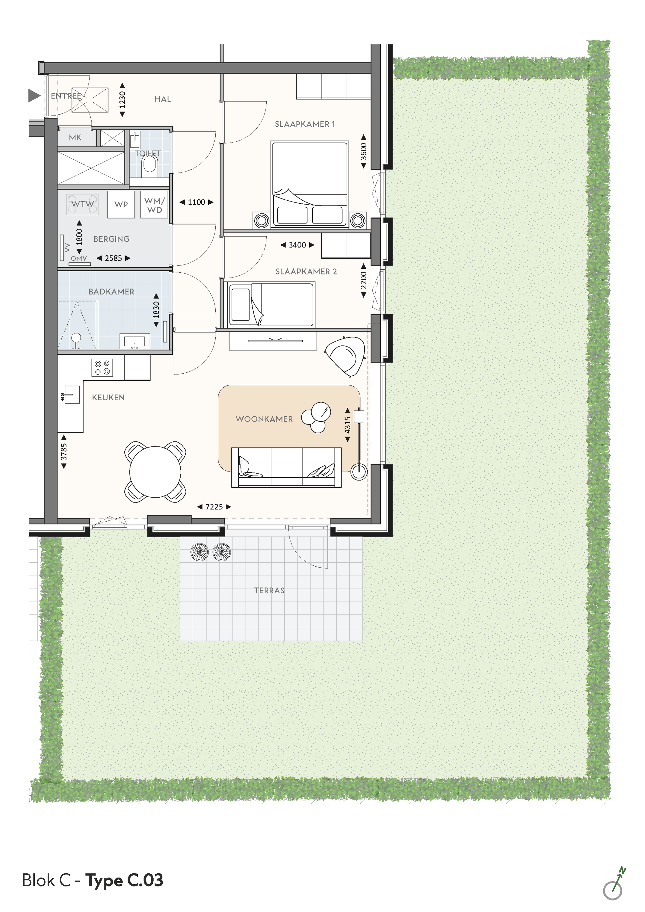 Plattegrond 1 van Meeuwensingel [Bwnr. A03] 0ong
